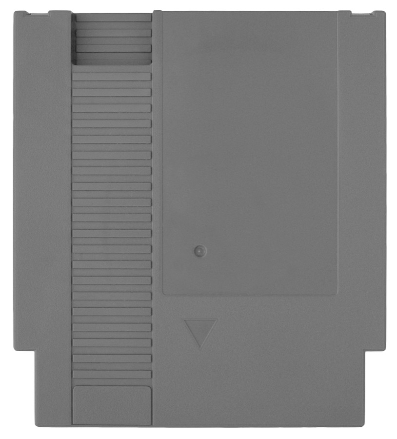 A gray NES game cartridge